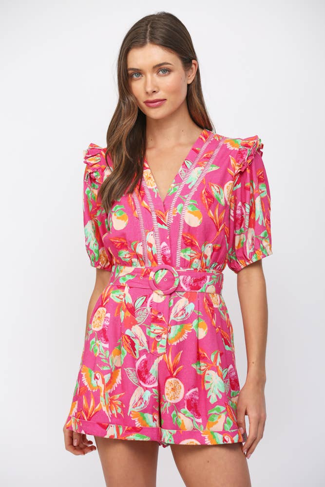Arlette Belted Romper