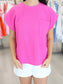 Evie Everyday Round Front Pocket Top