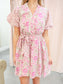 Iris Floral Belted Dress