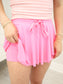 Flowy Mini Skort with Drawstring