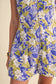 Violet Floral Romper