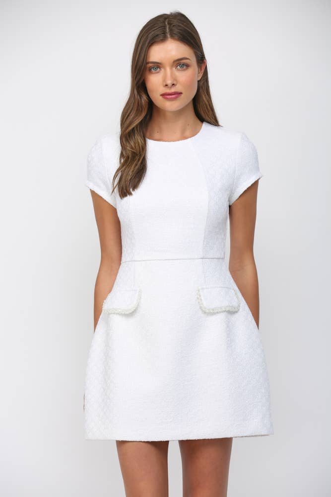 Carey Tweed Mini Dress