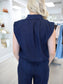 Daisy Denim Bubble Hem Top