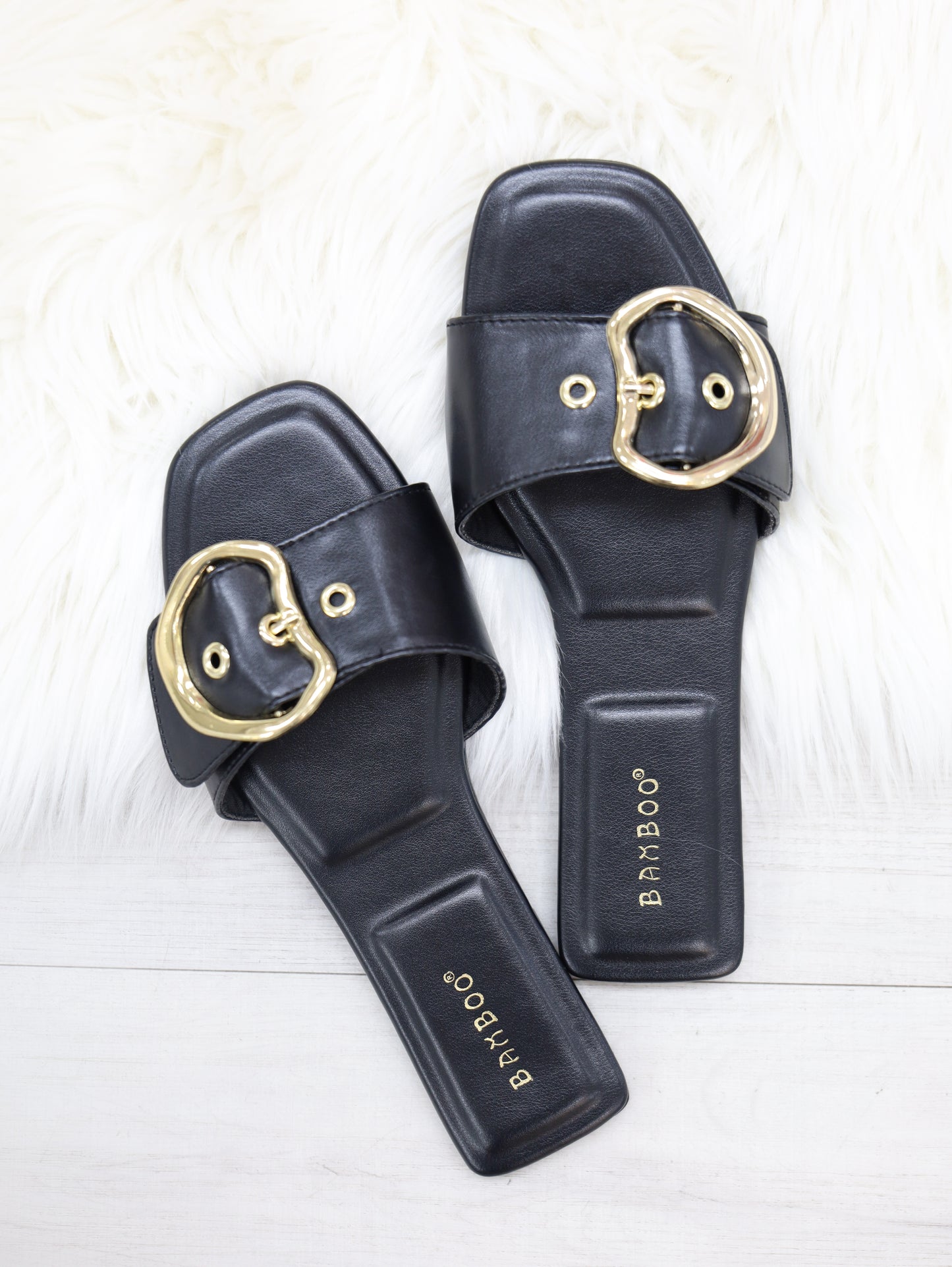 Wide Band Slide with Buckle