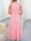 Mable High Neck Floral Tiered Maxi Dress