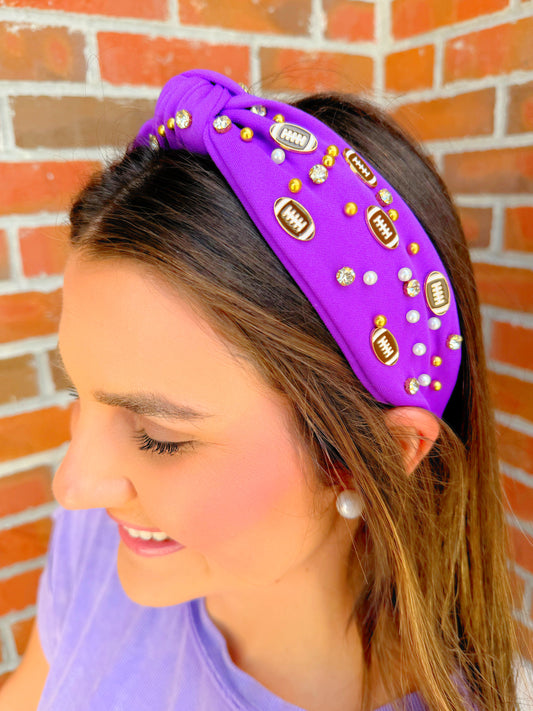 Pearl & Rhinestone Sequin Headband