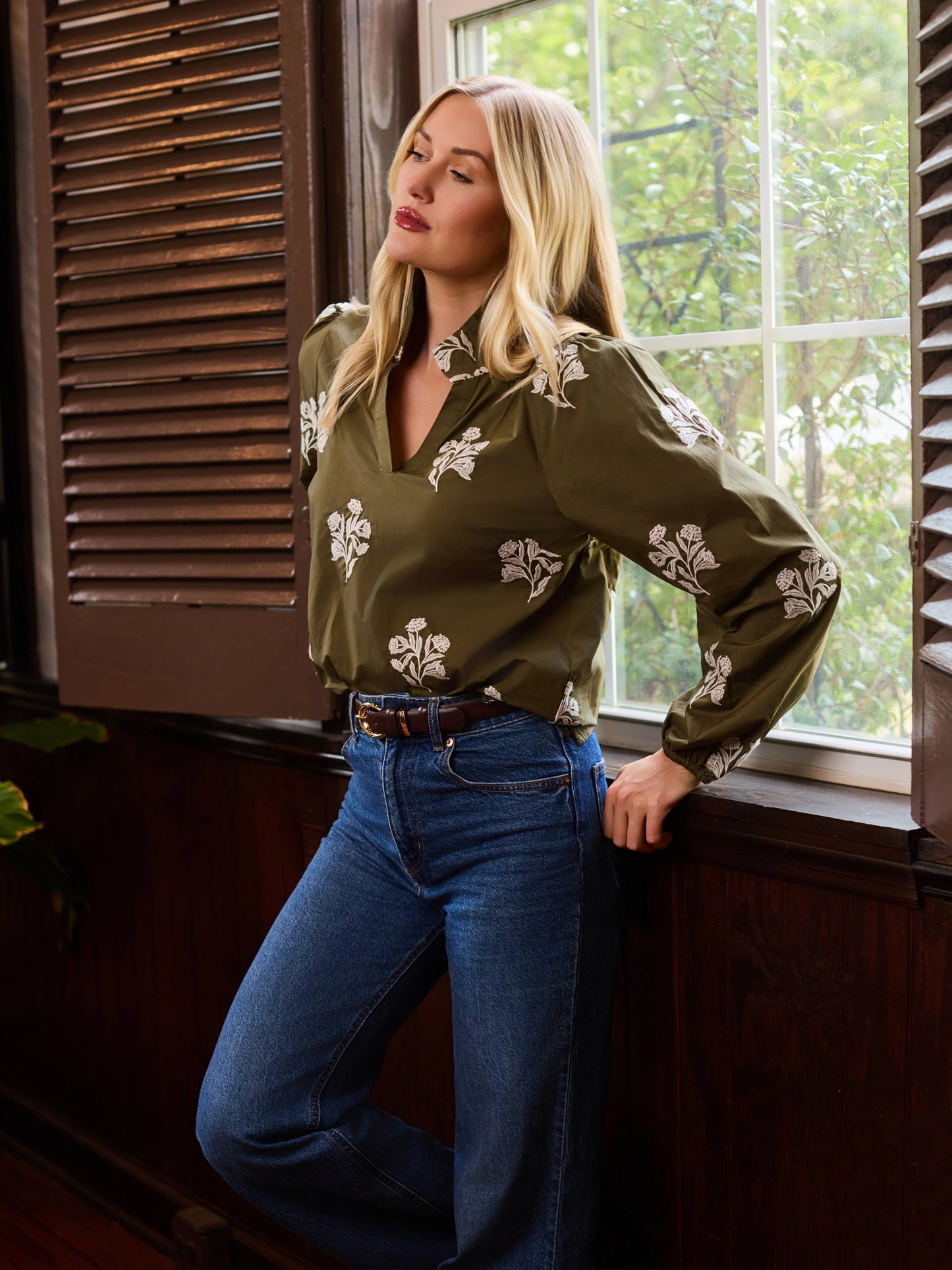 Kayla Embroidered Blouse