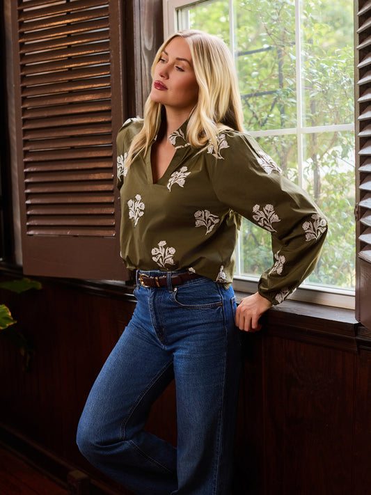 Kayla Embroidered Blouse