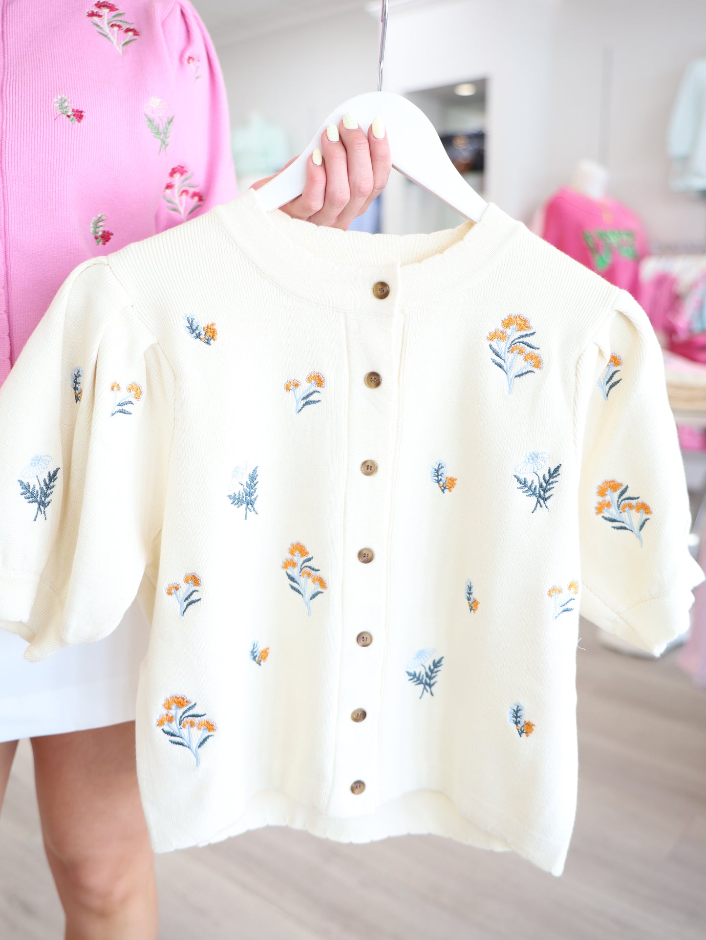 Floral Embroidered Sweater