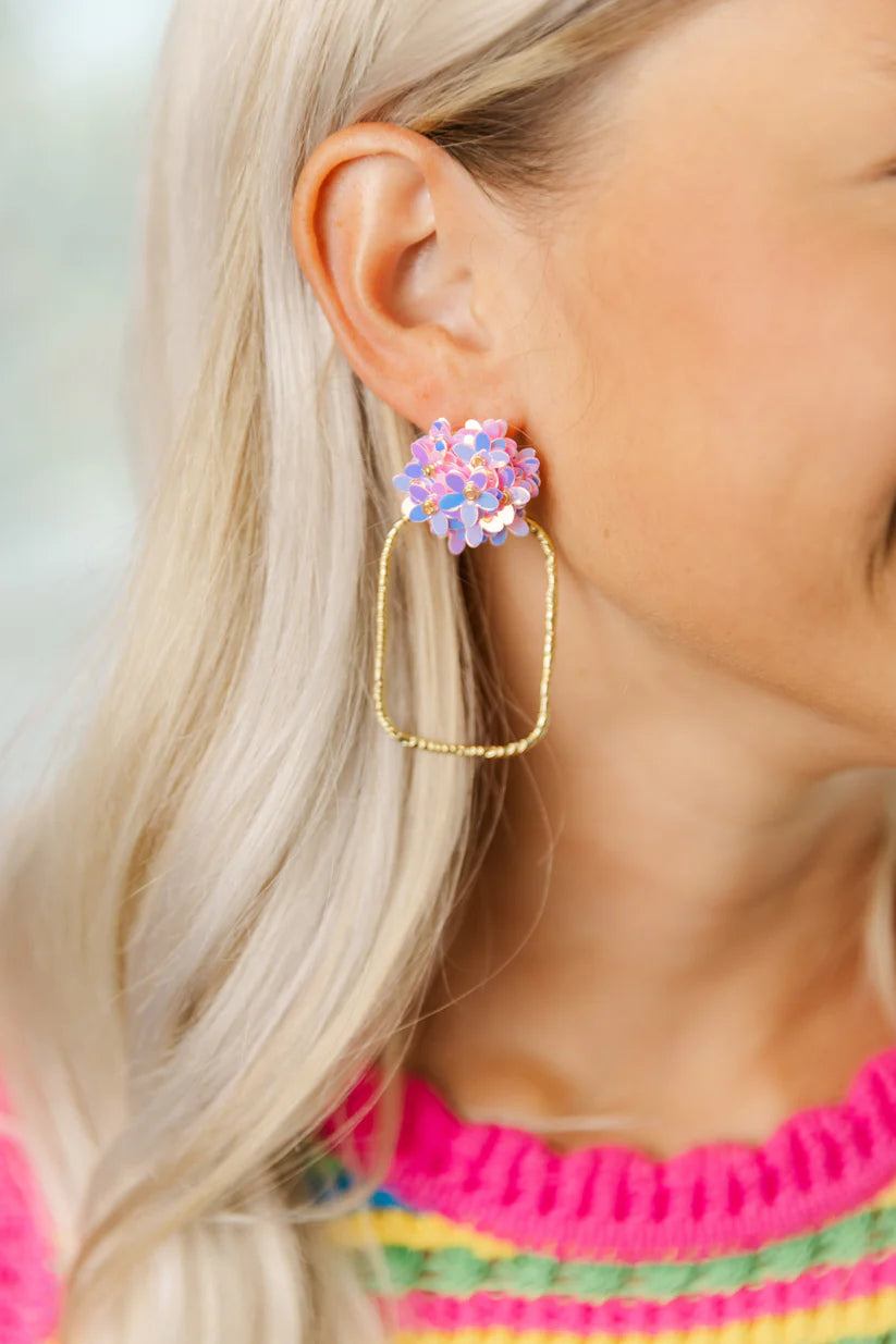 Flower Rectangle Hoops