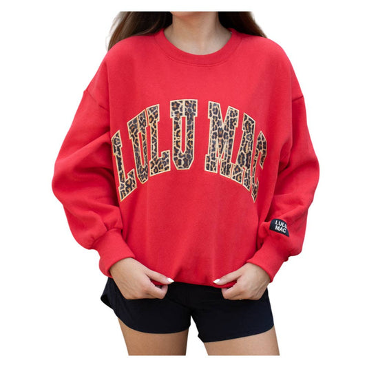 Leopard Stitched Sweatshirt