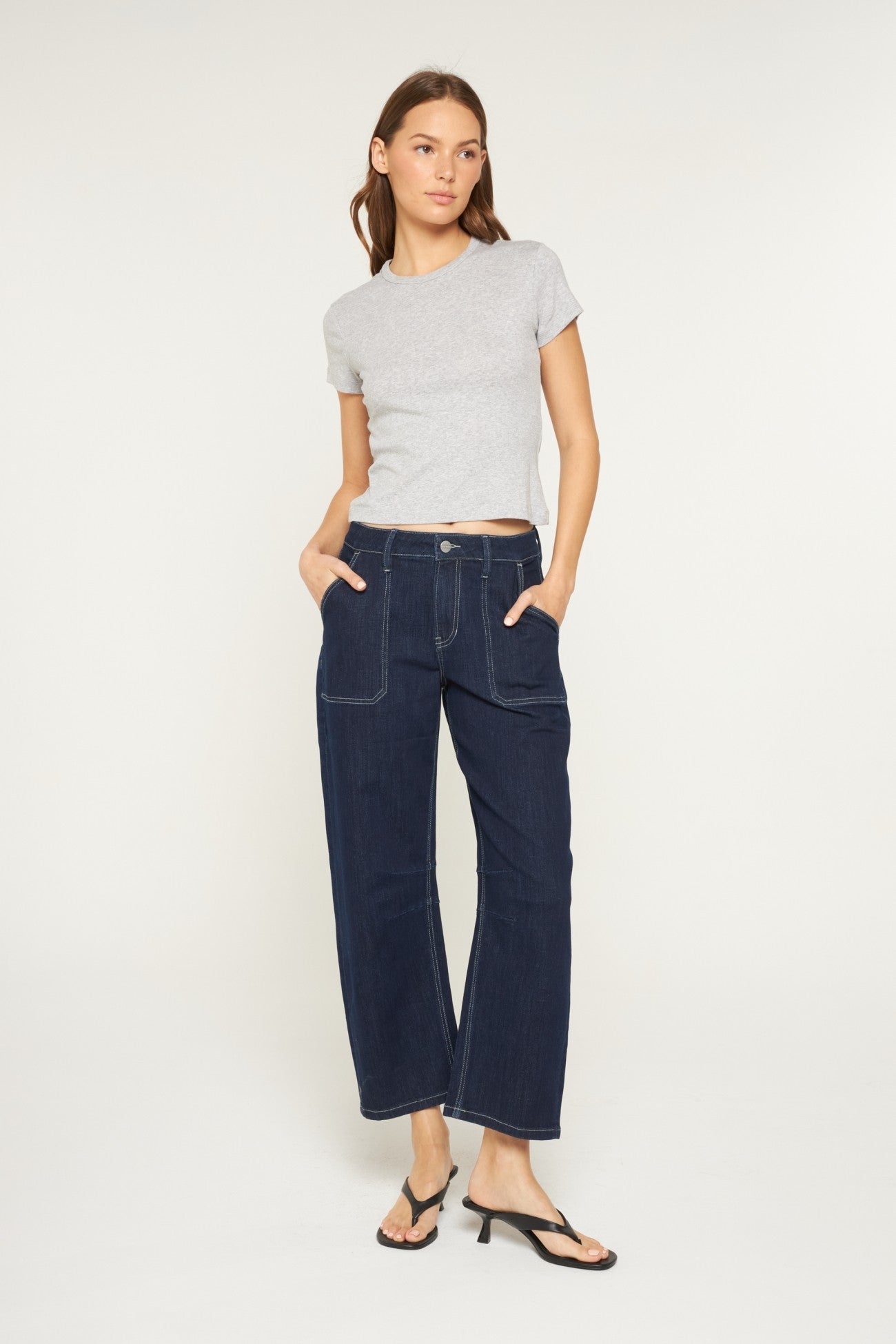 Super High Rise Barrel Leg Jeans