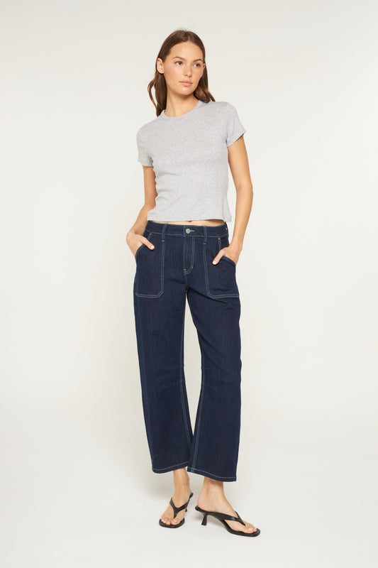 Super High Rise Barrel Leg Jeans