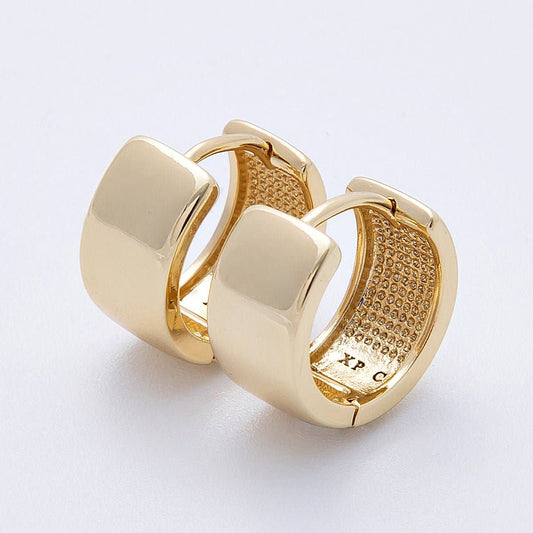 Wide Huggie Earrings