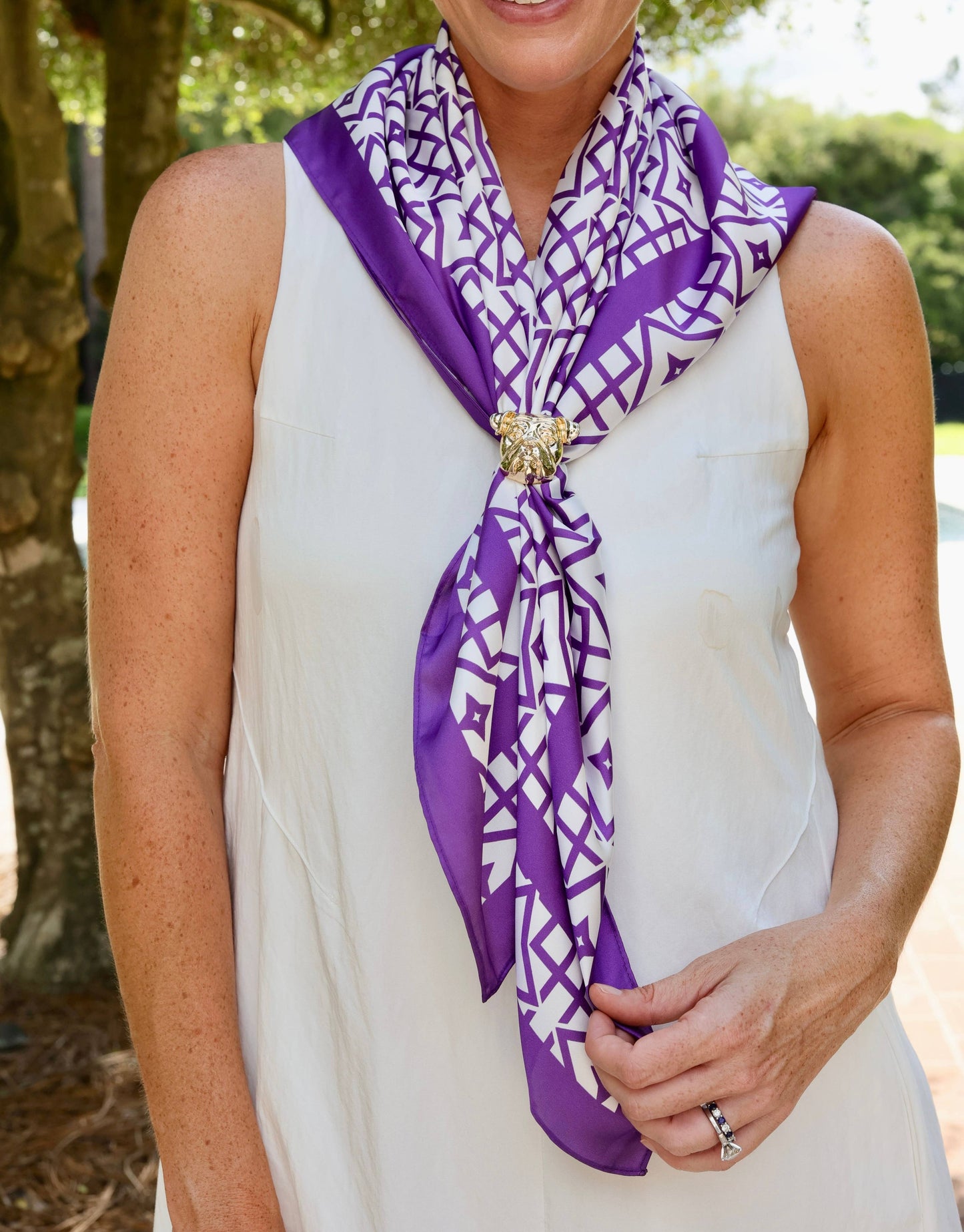 Langston Geometric Scarf Large