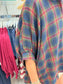 Oversized Button Down Christmas Plaid