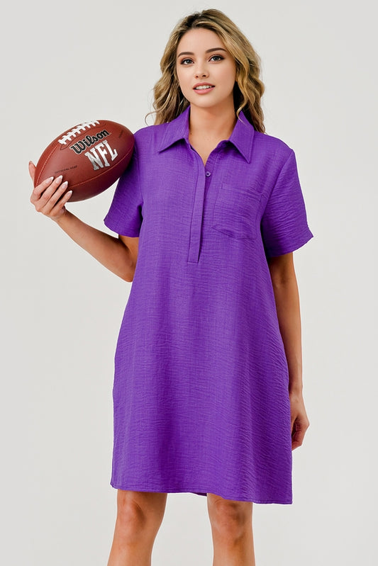 Ellie Collared Game Day Dress