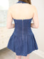 Polka Dot Denim Dress