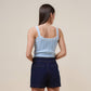 Jolie Braided Denim Shorts
