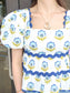 Paige Floral Print Layered Ruffle Ric Raff Top