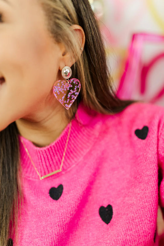 Valentina Heart Drop Earrings