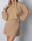 Pullover Sweater Dress & Mini Skirt Set
