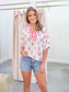 Deanna Floral Dolman Sleeve Blouse