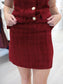 Tweed Top & Skirt Set