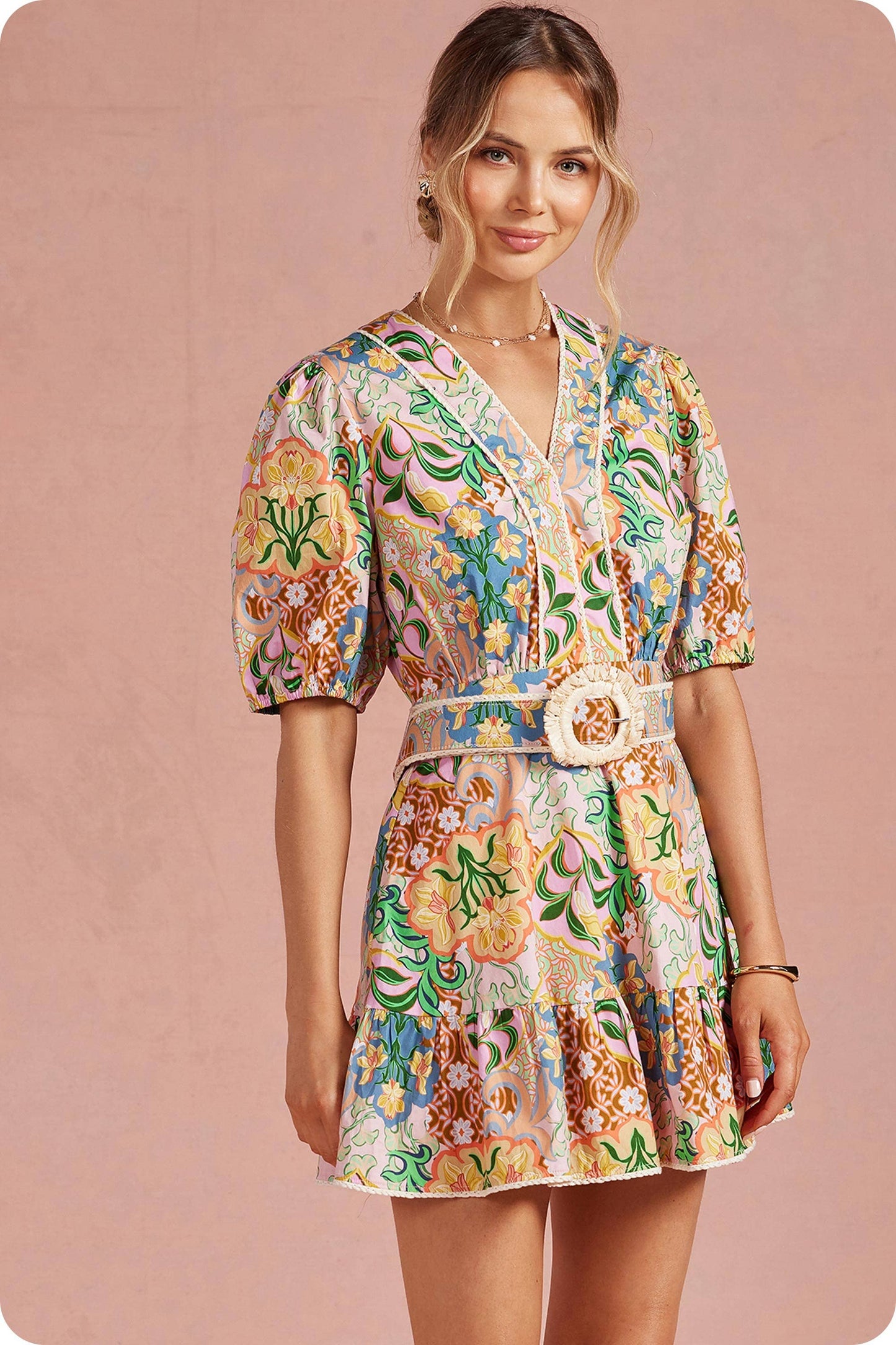 Garden Party Belted Dress