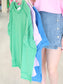 Rib Cuff Sleeve Raw Edge Top