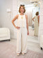 Tiered Wide Leg Jumpsuit