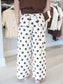 Jane Polka Dot Scallop Trim Pants