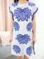 Embroidery Striped Dress