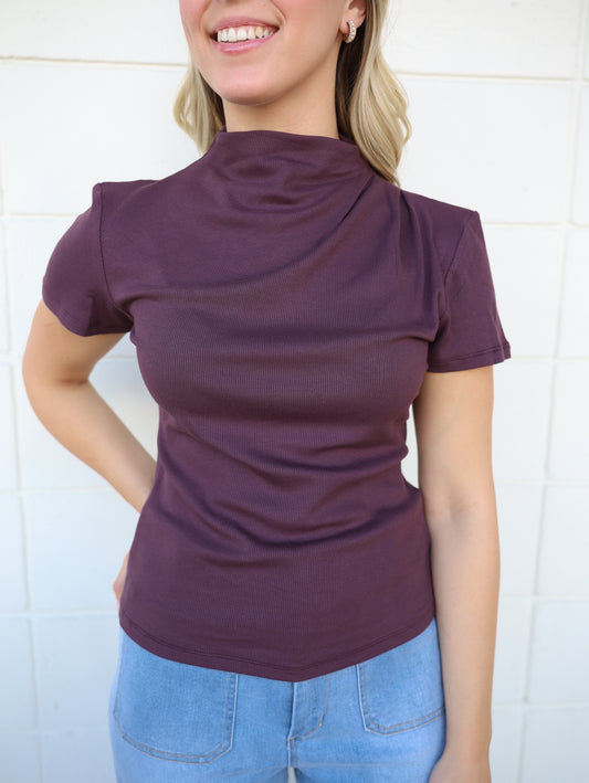 Carly Mock Neck Top