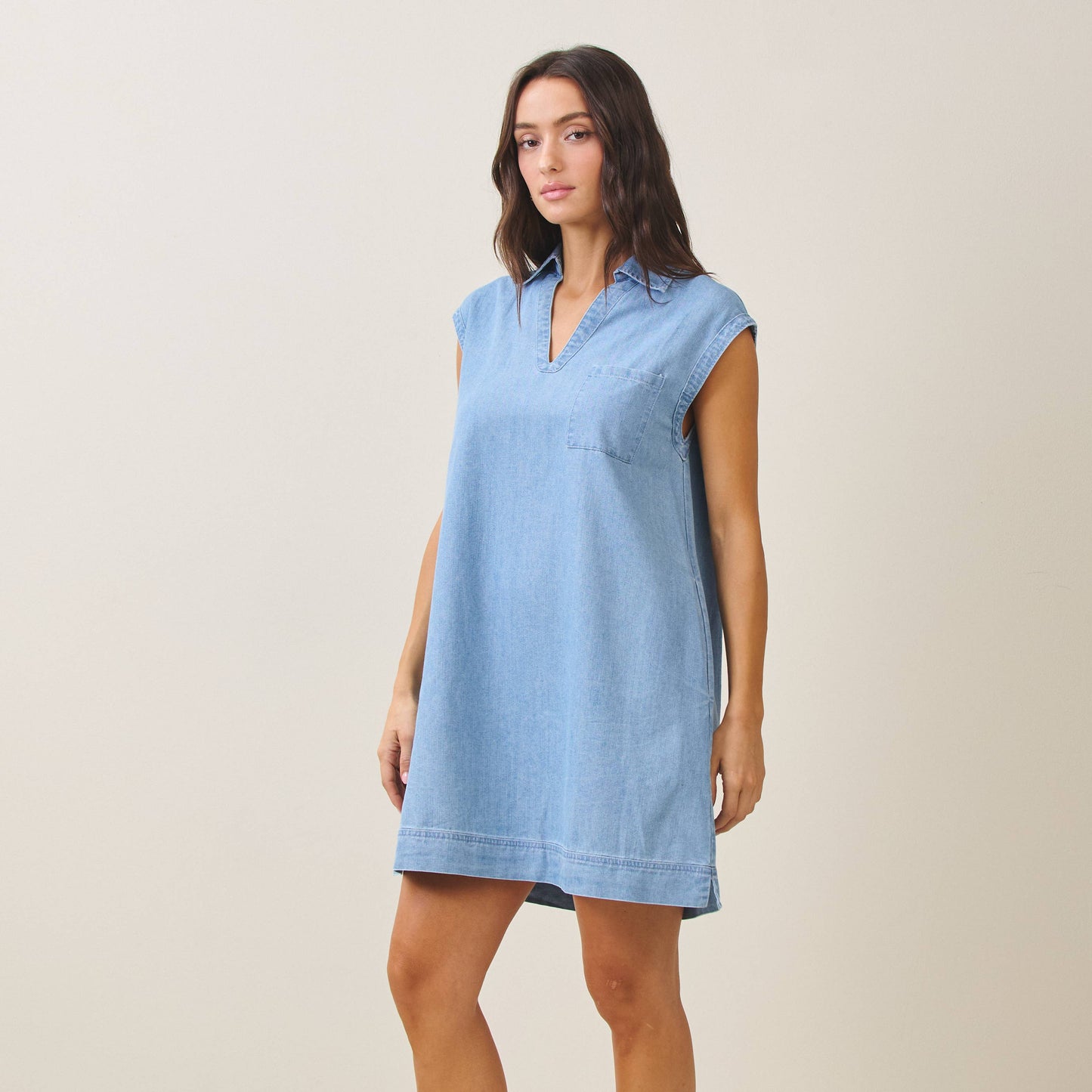 Arlie Sleeveless Denim Dress