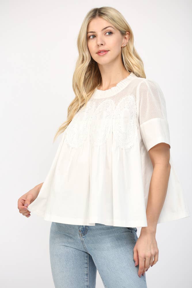 Elodie Mesh Top