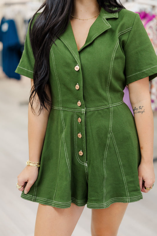 Collared Romper