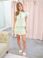 Cherie Embroidered Ruffle Hem Skirt