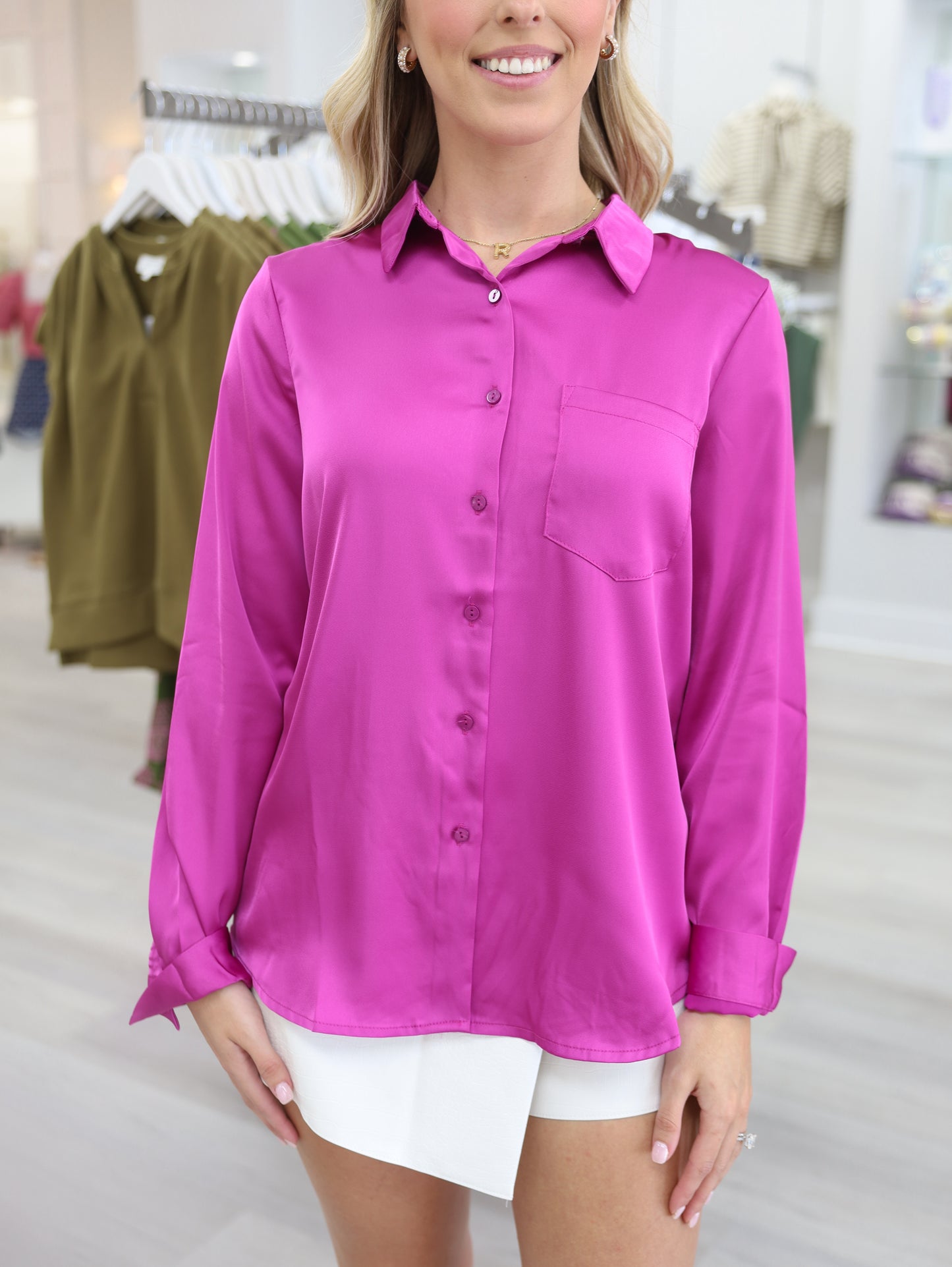 Kelli Satin Shirt