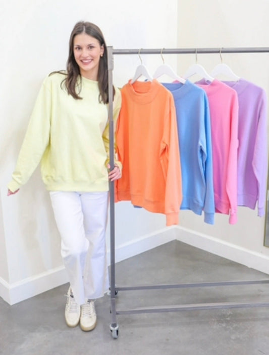 Mock Neck Sweatshirt