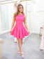 Boat Neck Fit & Flare Mini Dress