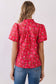 Cherry Floral Top