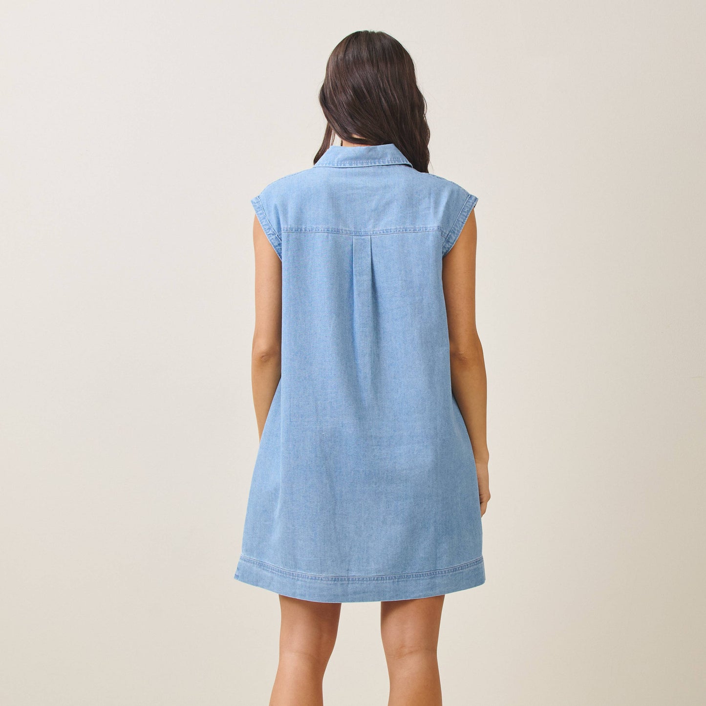 Arlie Sleeveless Denim Dress