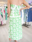 Abstract Print Ric Rac Maxi Dress