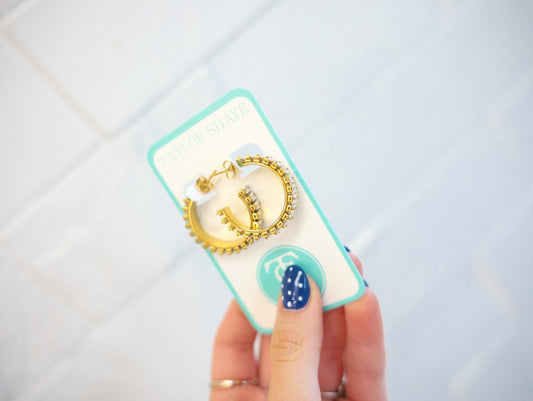 Rhinestone Hoops
