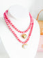 Heart Beaded Candy Necklace