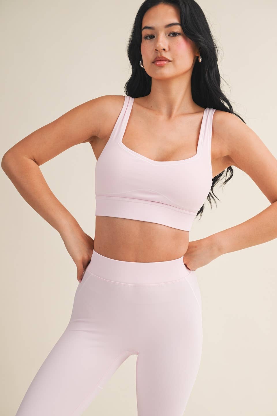 Contrast Thread Sports Bra