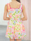 Francesca Mosaic Print Mini Dress