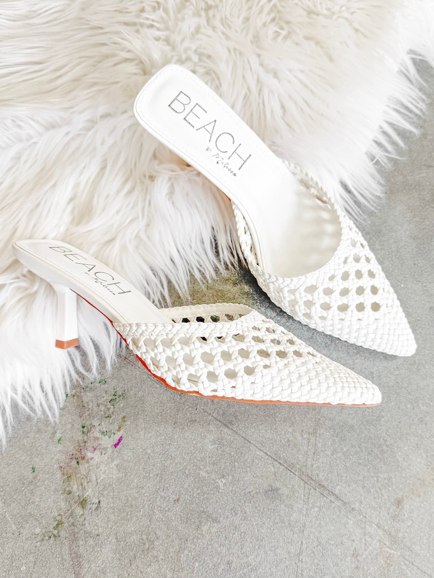 Tia Woven Kitten Heels