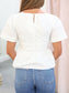 Camryn Banded Waist Peplum Top